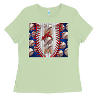 Matcha Baseball Mom Ladies Tee - CowhideDigitalArt