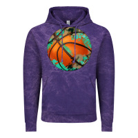 Cloud Purple western basketball camouflage glitter pattern Vintage Hoodie - Artiststas