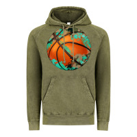 Vintage Olive western basketball camouflage glitter pattern Vintage Hoodie - Artiststas