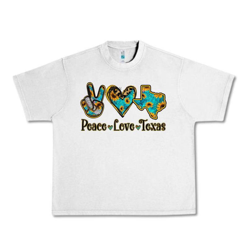 Peace Love Texas Urban Heavy Tee by Jasminsmagicworld | Teevron