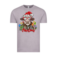 Vintage Zinc Mooey Christmas Vintage Tee - CowhideDigitalArt