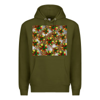Army Green juneteenth sunflowers Premium Hoodie - BarkalooDesign