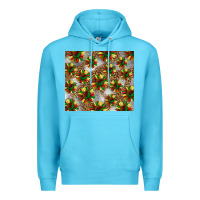 Ocean Blue juneteenth sunflowers Premium Hoodie - BarkalooDesign
