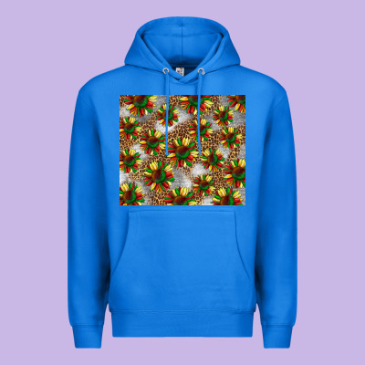 Juneteenth Sunflowers Premium Hoodie Designed By Barkaloodesign
