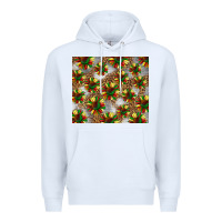 White juneteenth sunflowers Premium Hoodie - BarkalooDesign