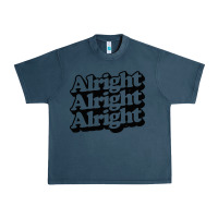 Midnight Navy alright alright alright Urban Heavy Tee - baoMotion