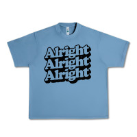 Pebble Blue alright alright alright Urban Heavy Tee - baoMotion