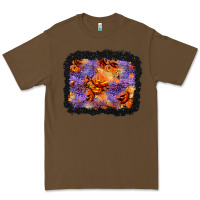 Cacao halloween pumpkin and leopard background Premium Tee - BundleAndBundleShop