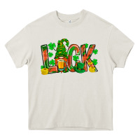 Cream luck with gnome and beer bbs Heavy Core Tee - BundleAndBundleShop