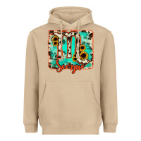 Mushroom Scorpio turquoise cowhide Heavyweight Hoodie - RanaPortraitStore