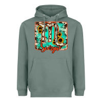 Sage Scorpio turquoise cowhide Heavyweight Hoodie - RanaPortraitStore