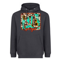 Smoke Scorpio turquoise cowhide Heavyweight Hoodie - RanaPortraitStore