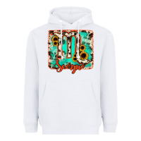 White Scorpio turquoise cowhide Heavyweight Hoodie - RanaPortraitStore