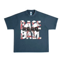 Midnight Navy baseball mama Urban Heavy Tee - CowhideDigitalArt