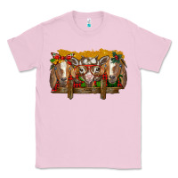 Bubblegum Pink Christmas goats Classic Tee - BarkalooDesign