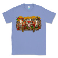 Colony Blue Christmas goats Classic Tee - BarkalooDesign