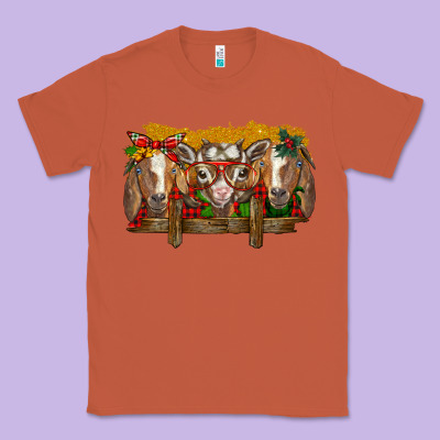 Christmas Goats Classic Tee Designed By Barkaloodesign