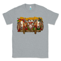 Heather Grey Christmas goats Classic Tee - BarkalooDesign