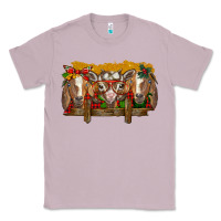 Lilac Christmas goats Classic Tee - BarkalooDesign