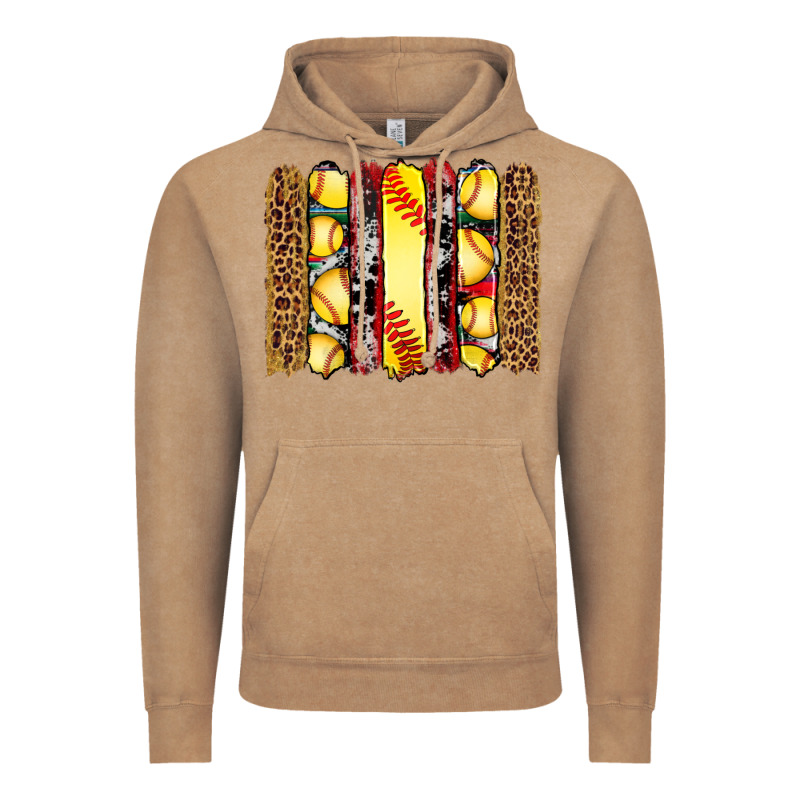 Softball Serape Leopard Cowhide Glitter Brushstrokes Vintage Hoodie by Artiststas | Teevron