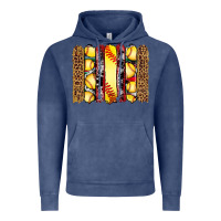 Vintage Denim softball serape leopard cowhide glitter brushstrokes Vintage Hoodie - Artiststas