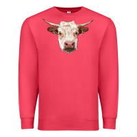 Cardinal hereford cow head Premium Sweatshirt - RanaPortraitStore
