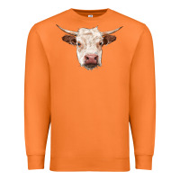Carrot hereford cow head Premium Sweatshirt - RanaPortraitStore