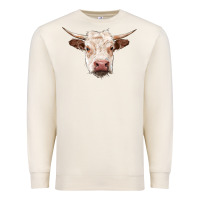 Sandshell hereford cow head Premium Sweatshirt - RanaPortraitStore