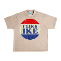 French Oak i like ike political button vintage distressed Urban Heavy Tee - baoMotion
