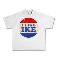 Lunar Rock i like ike political button vintage distressed Urban Heavy Tee - baoMotion