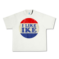 Pistachio i like ike political button vintage distressed Urban Heavy Tee - baoMotion