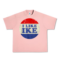 Salmon i like ike political button vintage distressed Urban Heavy Tee - baoMotion