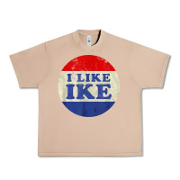 Burro i like ike political button vintage distressed Urban Heavy Tee - baoMotion