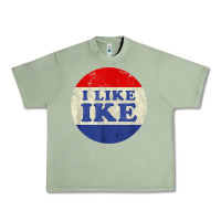 Oil Green i like ike political button vintage distressed Urban Heavy Tee - baoMotion