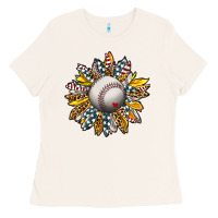 Baseball Sunflower Ladies Tee | Teevron