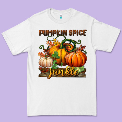 Pumpkin Spice Junkie Premium Tee Designed By Bundleandbundleshop