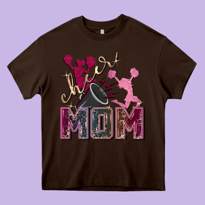 Cheer Mom Mother's Day Heavy Core Tee Designed By Fadigitalartstudio