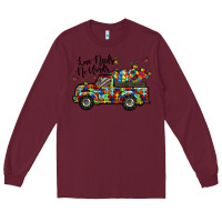 Burgundy love needs no words Long Sleeve Tee - RacoonDesign