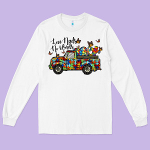 Love Needs No Words Long Sleeve Tee Designed By Racoondesign