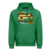 Emerald Kansas map sunflower catus serape Urban Hoodie - RanaPortraitStore