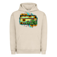 Pigment French Oak Kansas map sunflower catus serape Urban Hoodie - RanaPortraitStore