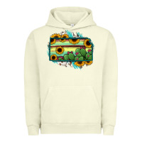 Pigment Pistachio Kansas map sunflower catus serape Urban Hoodie - RanaPortraitStore