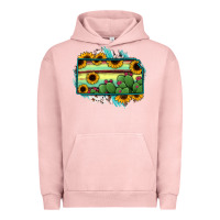 Pigment Salmon Kansas map sunflower catus serape Urban Hoodie - RanaPortraitStore