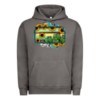Pigment Tornado Kansas map sunflower catus serape Urban Hoodie - RanaPortraitStore