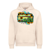 Sandshell Kansas map sunflower catus serape Urban Hoodie - RanaPortraitStore