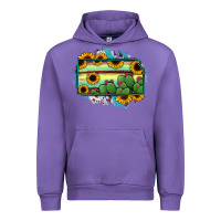 Tulip Kansas map sunflower catus serape Urban Hoodie - RanaPortraitStore