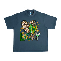 Midnight Navy Lucky Saint Patricks Day Urban Heavy Tee - CowhideDigitalArt