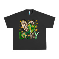 Pigment Black Lucky Saint Patricks Day Urban Heavy Tee - CowhideDigitalArt