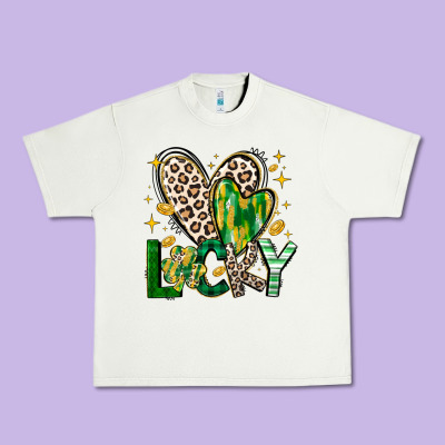 Lucky Saint Patricks Day Urban Heavy Tee Designed By Cowhidedigitalart