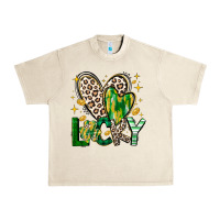 Sandshell Lucky Saint Patricks Day Urban Heavy Tee - CowhideDigitalArt
